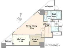 【東京都/港区高輪】オープンレジデンシア高輪ザ・ハウス 間取り図