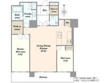 【東京都/港区港南】コスモポリス品川 間取り図