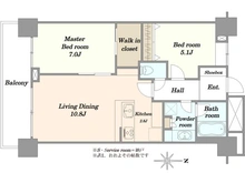 【東京都/港区港南】ベイクレストタワー 間取り図