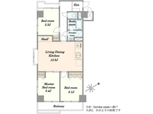 【東京都/調布市下石原】ライオンズマンション調布第5 間取り図