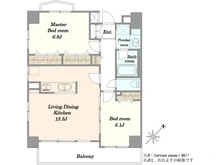 【東京都/港区高輪】朝日シティパリオ高輪台 A館 間取り図