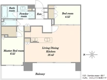 【東京都/品川区東品川】品川イーストシティタワー 間取り図