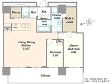 【東京都/港区港南】パークタワー品川ベイワード 間取り図