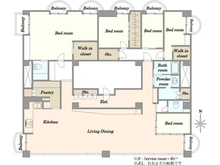 【東京都/港区高輪】ドルフブルーメン 間取り図