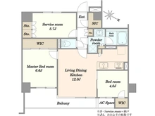 【東京都/世田谷区下馬】プレシス三軒茶屋 間取り図