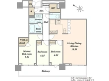 【東京都/中央区新川】ブリリアザ・タワー　東京八重洲アベニュー 間取り図