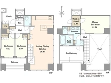 【東京都/港区港南】ワールドシティタワーズ　キャピタルタワー 間取り図