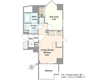 【東京都/港区高輪】朝日シティパリオ高輪台　A館 間取り図