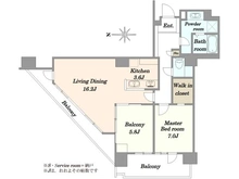 【東京都/港区港南】コスモポリス品川 間取り図