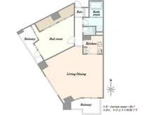 【東京都/港区港南】品川Vタワー 間取り図
