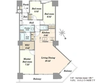 【東京都/港区港南】シティタワー品川 間取り図