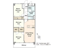 【東京都/品川区東品川】ドルミ東品川 間取り図