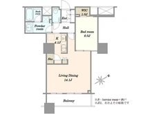 【東京都/新宿区西新宿】ザ・パークハウス西新宿タワー60 間取り図