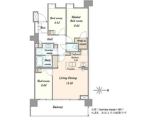 【東京都/港区港南】パークホームズ品川ザ　レジデンス 間取り図