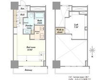【東京都/港区港南】フェイバリッチタワー品川 間取り図