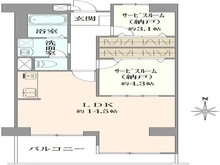 【大阪府/大阪市西区南堀江】南堀江三洋ハイツ 間取り図