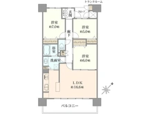 【大阪府/大阪市港区三先】リバーガーデンみなと通り 間取り図