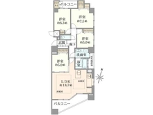 【大阪府/大阪市天王寺区空清町】ライオンズマンション清水谷公園 間取り図