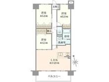 【大阪府/大阪市東成区東中本】メロディーハイム緑橋 弐番館 間取り図