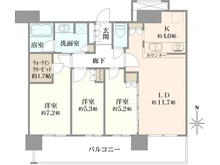 【大阪府/大阪市西区南堀江】ヴィークタワー南堀江 間取り図