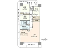 【大阪府/大阪市浪速区湊町】なんばセントラルプラザリバーガーデンC棟 間取り図