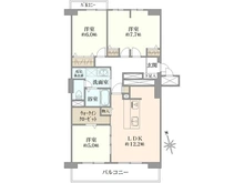 【大阪府/大阪市西区南堀江】あみだ池ハイツ 間取り図