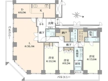 【大阪府/大阪市港区弁天】オークプリオタワー 間取り図