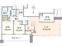 【大阪府/大阪市西区南堀江】ジオタワー南堀江 間取り図