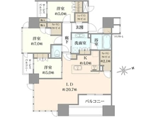 【大阪府/大阪市西区北堀江】グランドメゾン北堀江レジデンス 間取り図