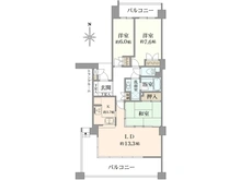 【大阪府/大阪市天王寺区上本町】ステイツ夕陽ヶ丘マナーハウス 間取り図