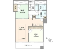 【大阪府/大阪市港区弁天】クロスタワー大阪ベイ 間取り図