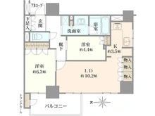 【大阪府/大阪市西区北堀江】ブランズ北堀江プレイス 間取り図