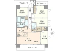 【大阪府/大阪市天王寺区上本町】ローレルコート上本町七丁目北館 間取り図