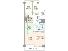 【大阪府/大阪市港区池島】ベイシティ大阪イーストアヴェ二ュー 間取り図