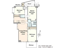 【東京都/江東区北砂】キャニオングランデ大島 間取り図