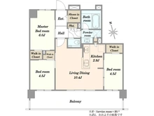 【千葉県/船橋市本中山】エクセレントシティ原木中山2ザ・プレイス 間取り図