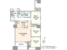 【東京都/江東区門前仲町】プラウド門前仲町 間取り図
