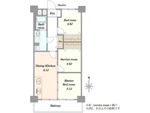 【東京都/江東区亀戸】亀戸2丁目団地9号棟 間取り図