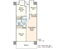 【東京都/江戸川区東小岩】コスモ小岩スカイタウン 間取り図
