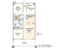 【東京都/足立区北加平町】ヴェレーナ北綾瀬 間取り図