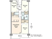 【東京都/江東区大島】ネオコーポ西大島II 間取り図