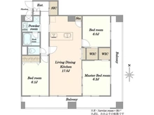 【東京都/江東区亀戸】サンハイツ亀戸 間取り図