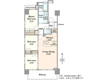 【東京都/葛飾区鎌倉】アンビシャス小岩 間取り図