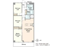 【東京都/江東区東砂】大島スカイハイツ 間取り図