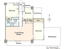 【東京都/江東区大島】トーカンマンション大島C棟 間取り図