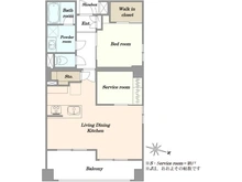 【東京都/墨田区立花】プリマドムス立花 1105号室 間取り図