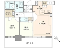 【東京都/江戸川区平井】プラウドタワー平井 間取り図