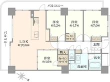 【東京都/江戸川区平井】ビューネタワー平井 間取り図