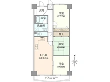 【兵庫県/尼崎市田能】モンテベルデ北園田 間取り図