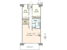 【兵庫県/尼崎市大庄西町】ジオ武庫川 間取り図